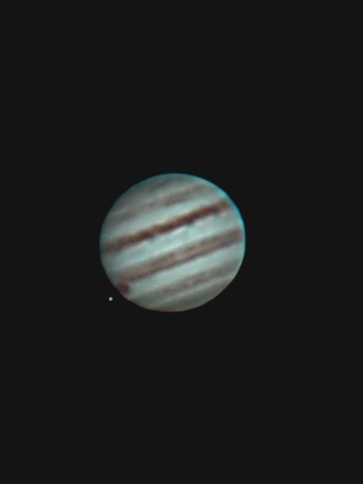 Jupiter w/Ganymede emerging